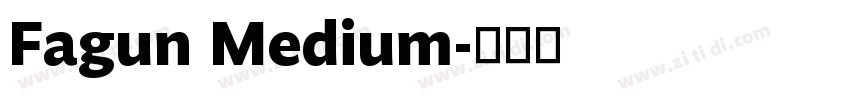 Fagun Medium字体转换